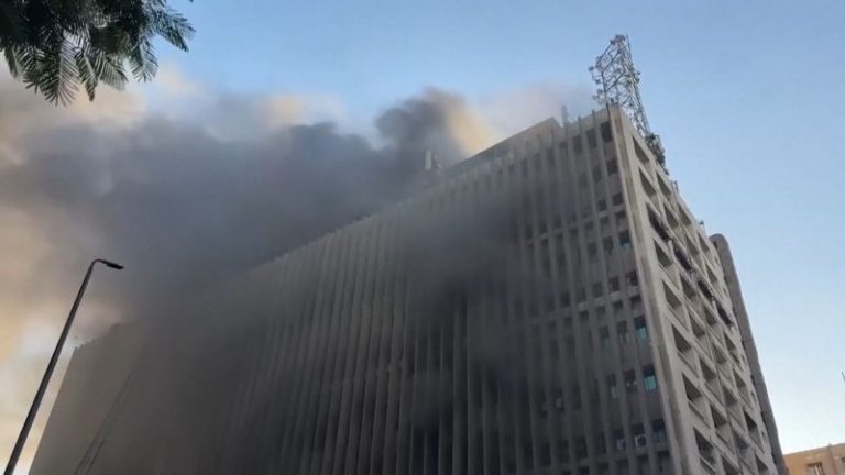 Blaze at Cairo telecommunications building kills 4, disrupts internet, phone